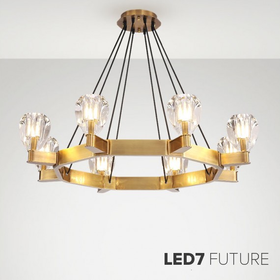 Loft Industry Modern - Droplet Circle Chandelier